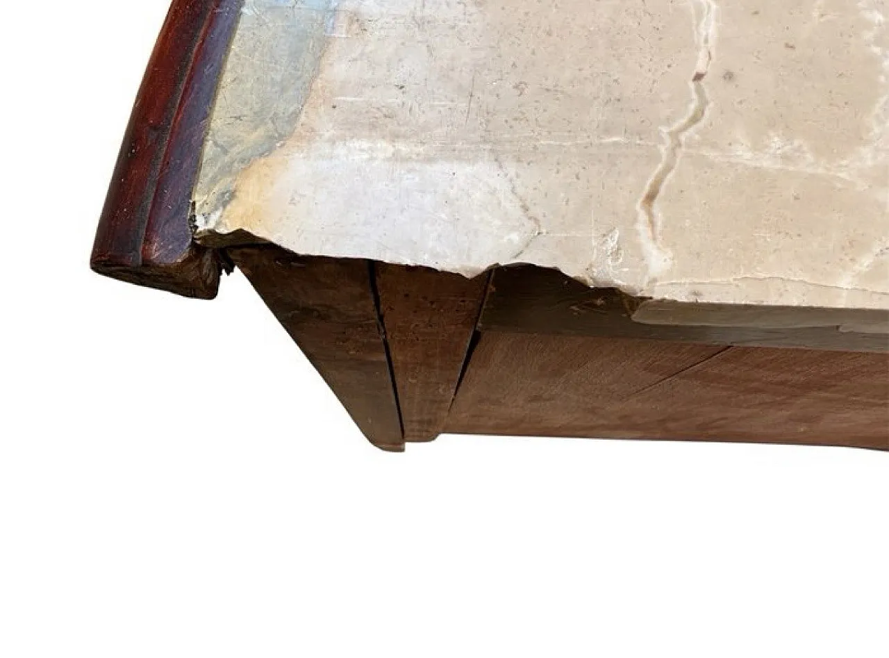 Inlaid crescent wooden furniture console sideboard, 1930s 18