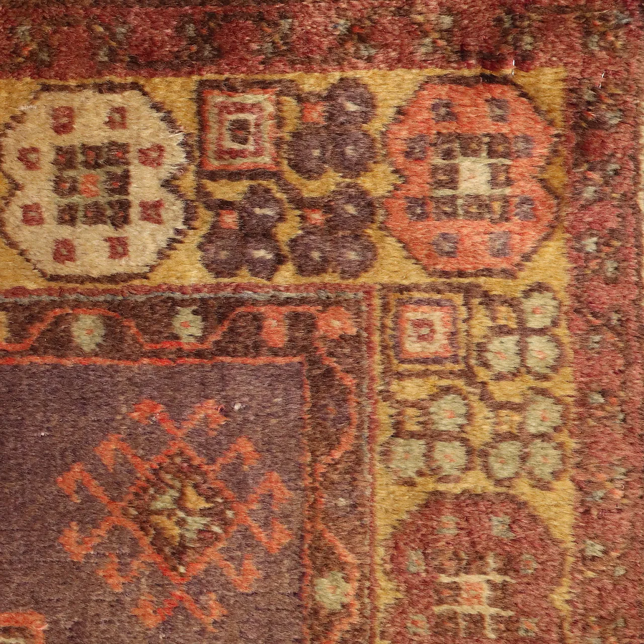 Tappeto Jorun in lana, nodo grosso, realizzato a mano, '900 5