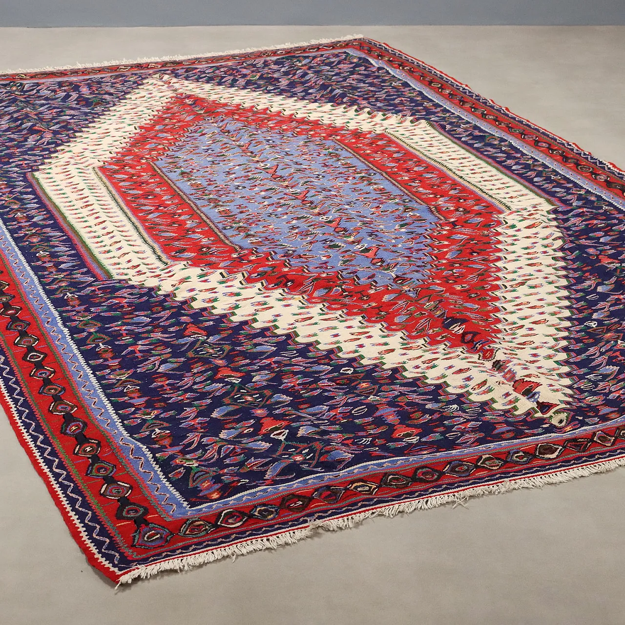 Tappeto Senne' Kilim in cotone e lana, nodo extrafine, '900 1