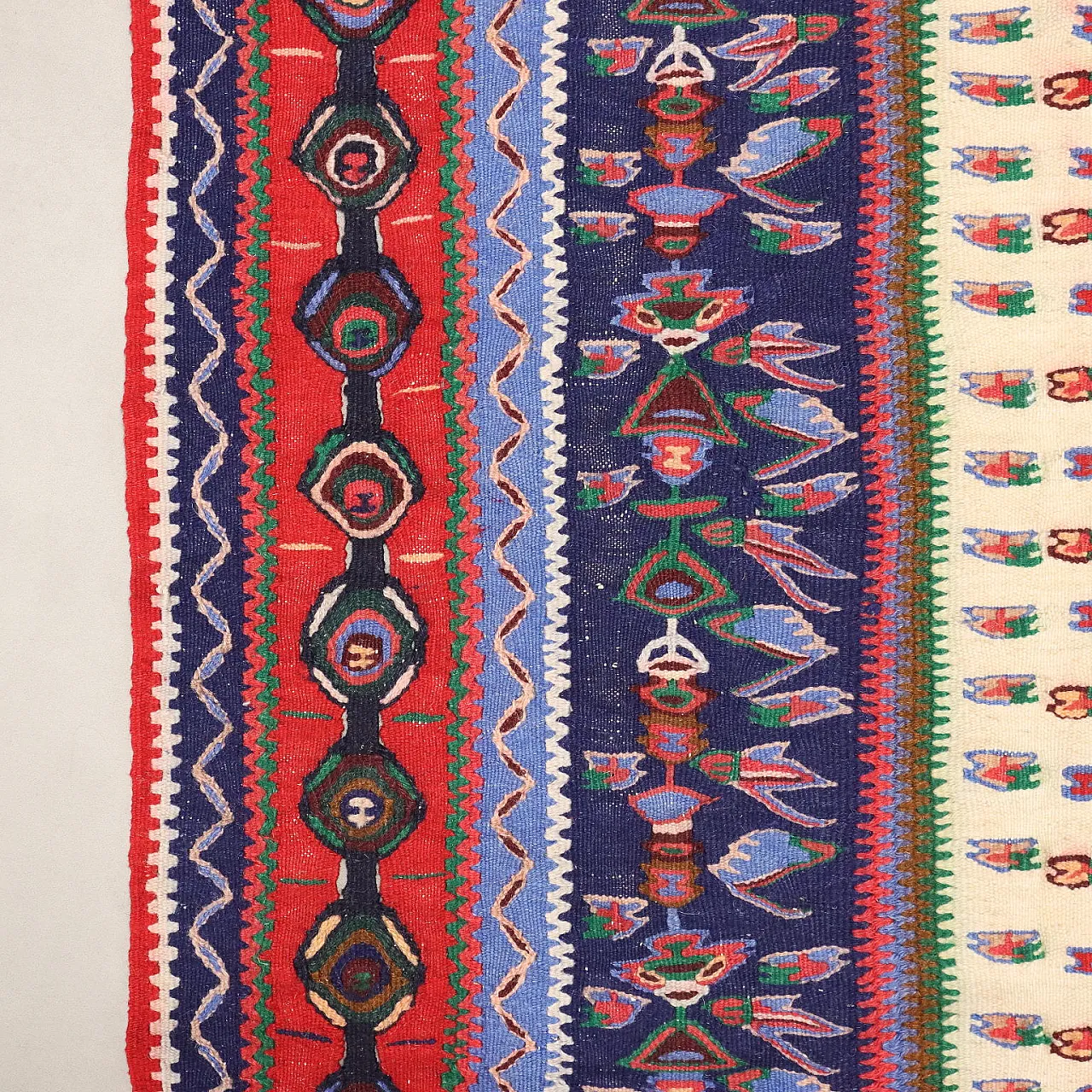 Tappeto Senne' Kilim in cotone e lana, nodo extrafine, '900 7