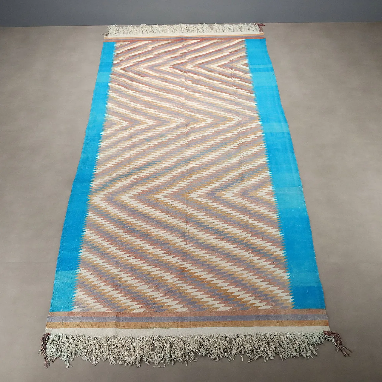 Tappeto Kilim in cotone e lana, nodo fine, realizzato a mano, '900 3