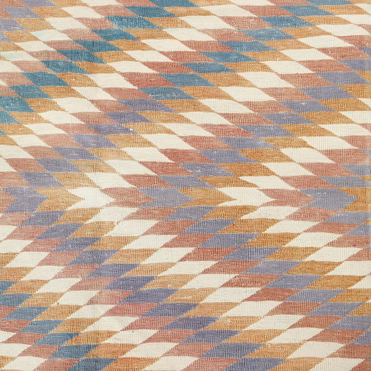 Tappeto Kilim in cotone e lana, nodo fine, realizzato a mano, '900 4