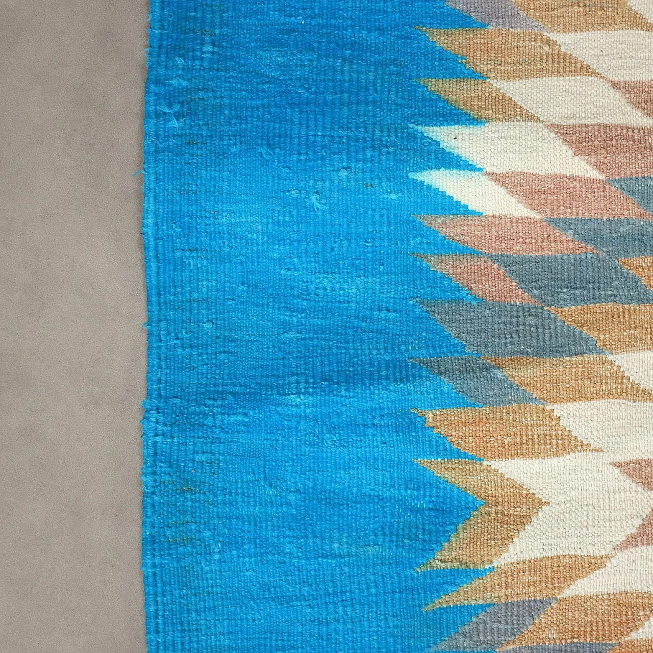 Tappeto Kilim in cotone e lana, nodo fine, realizzato a mano, '900 6