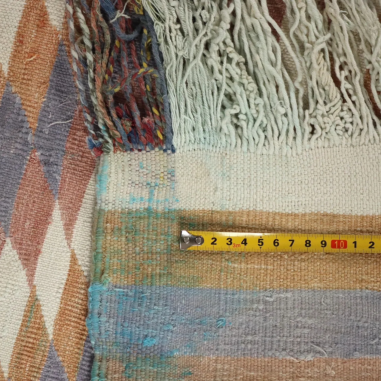 Tappeto Kilim in cotone e lana, nodo fine, realizzato a mano, '900 7
