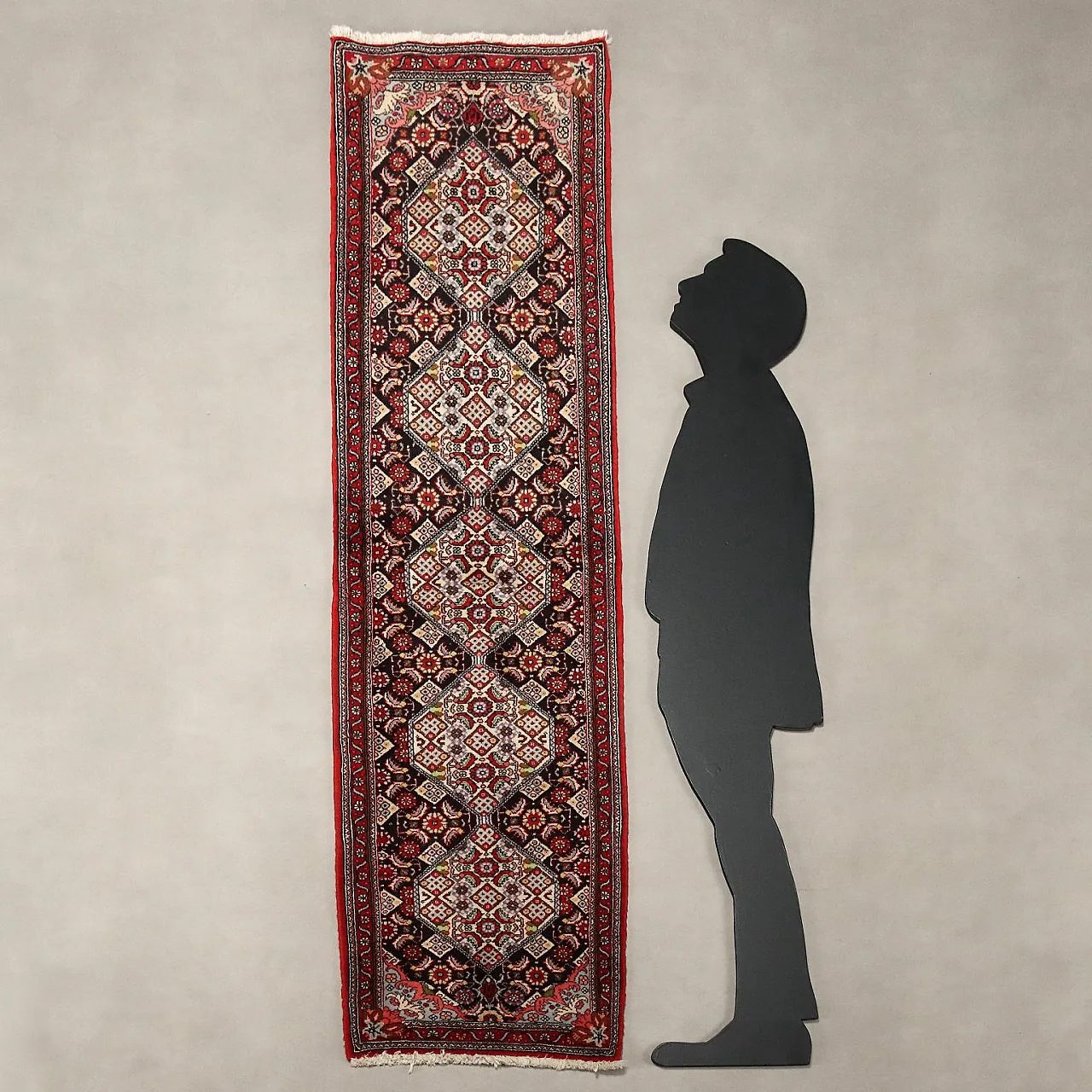 Tappeto Bijar in cotone e lana, nodo fine, realizzato a mano, '900 2