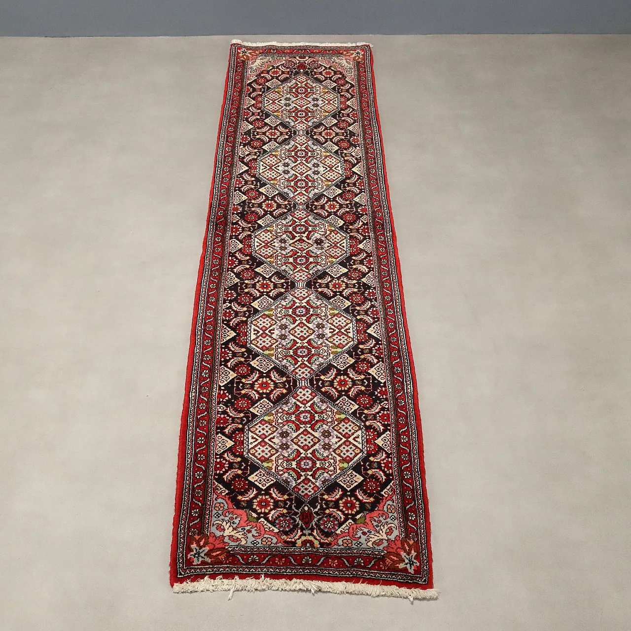 Tappeto Bijar in cotone e lana, nodo fine, realizzato a mano, '900 3