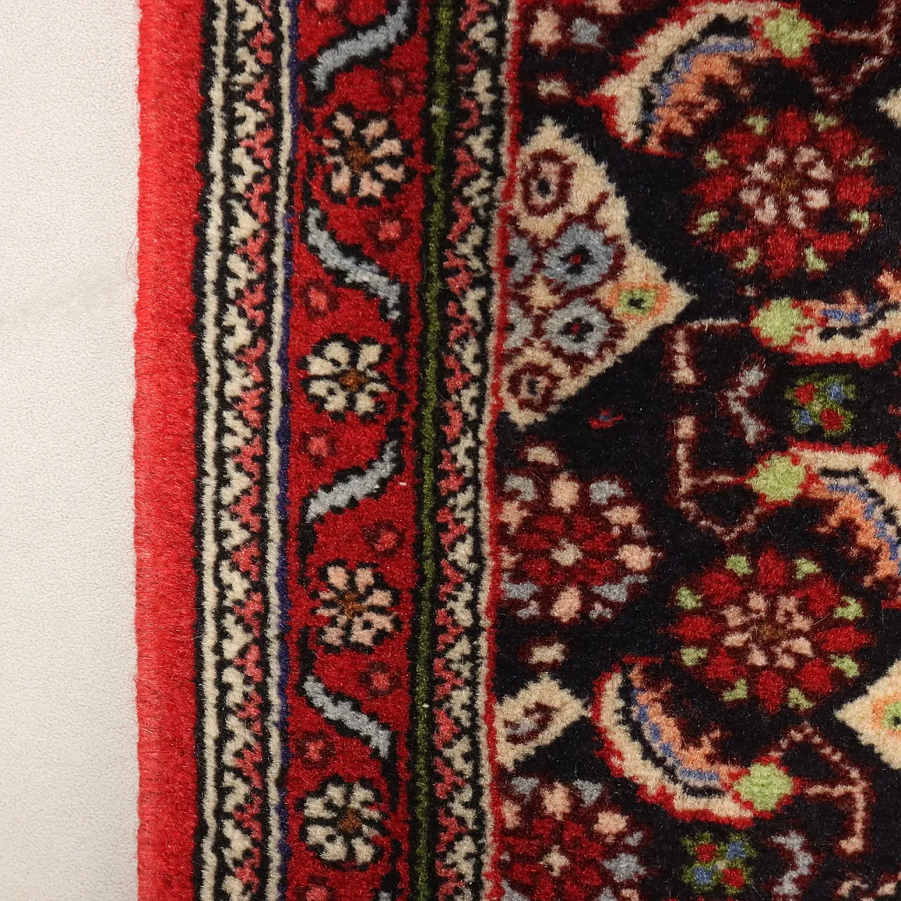 Tappeto Bijar in cotone e lana, nodo fine, realizzato a mano, '900 6