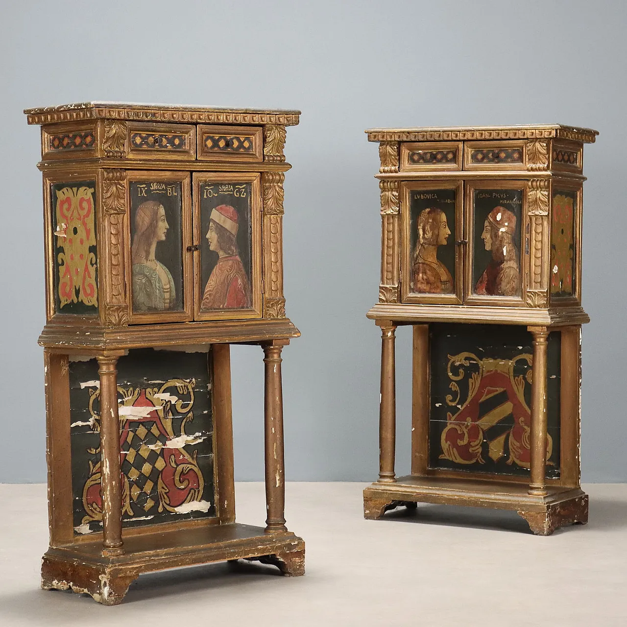 Pair of small cabinets, early 20th century 1