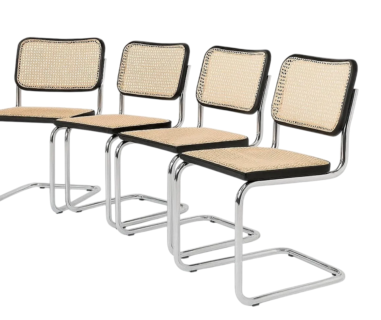 4 sedie Cesca di Marcel Breuer per Knoll, anni 2000 2