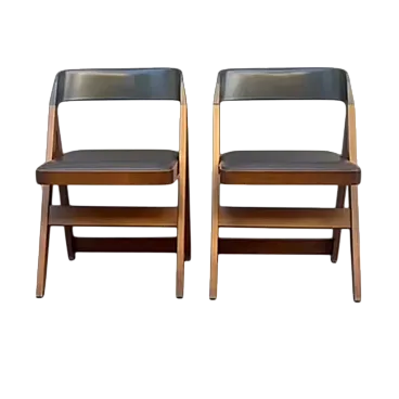 Coppia di sedie Compasso di Afra e Tobia Scarpa per Piarotto, anni '80