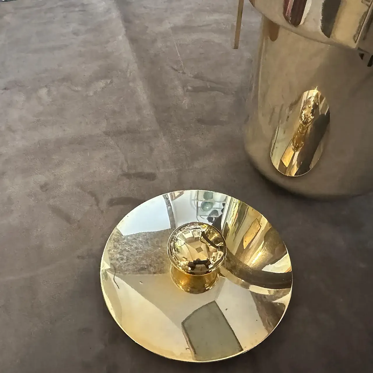 Mid-Century Modern gilded metal ice bucket, 1970s 9