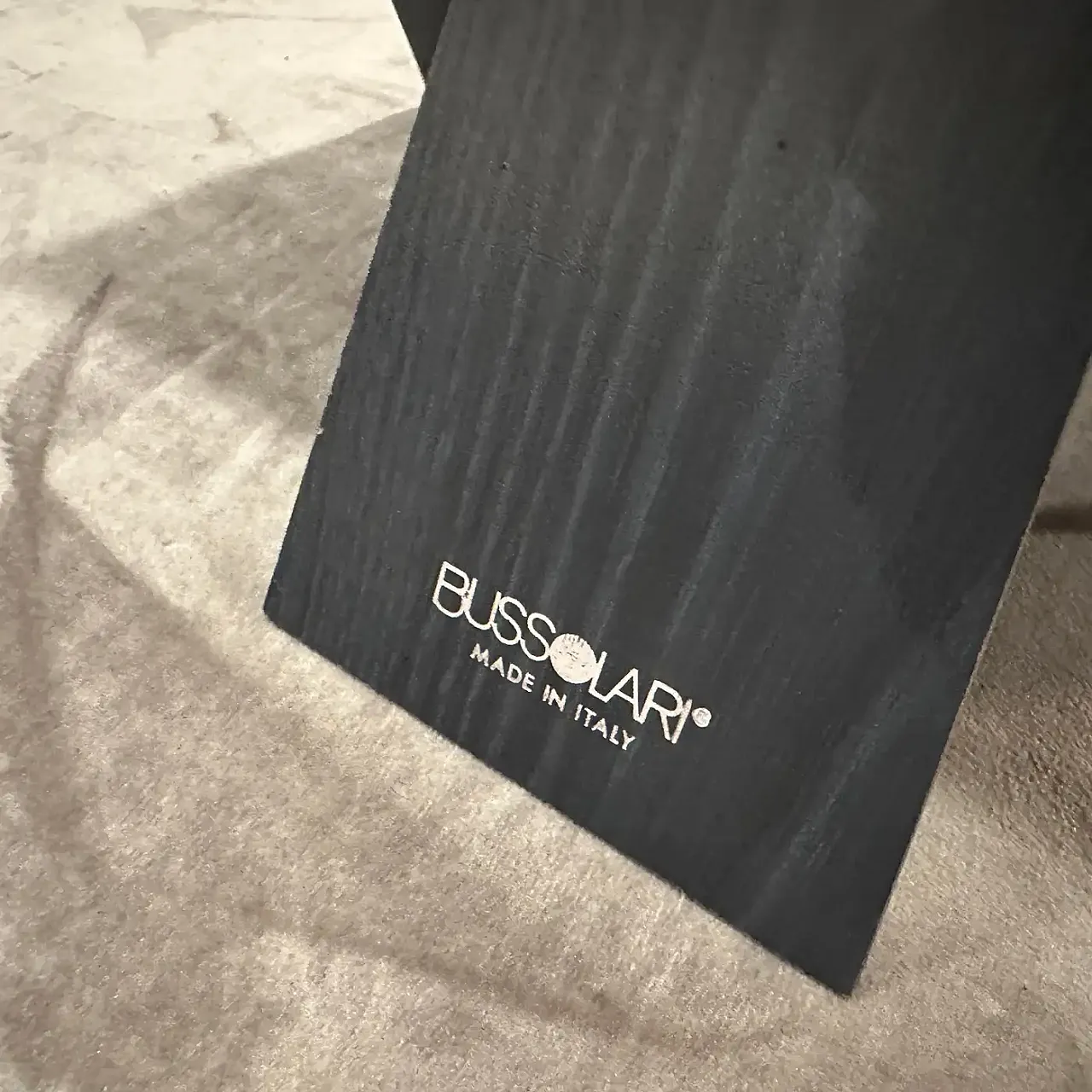 Square frame in black lacquered wood by Bussolari, 1990s 5