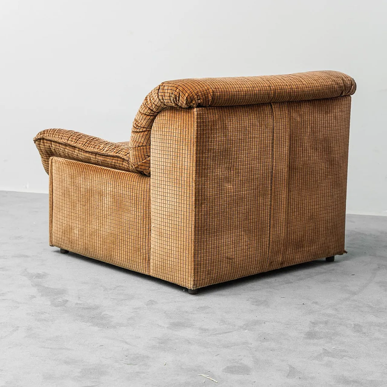 Doimo Salotti armchair bed in brown velvet, 1970s 6