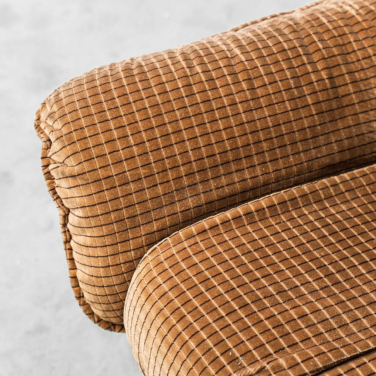 Doimo Salotti armchair bed in brown velvet, 1970s 7