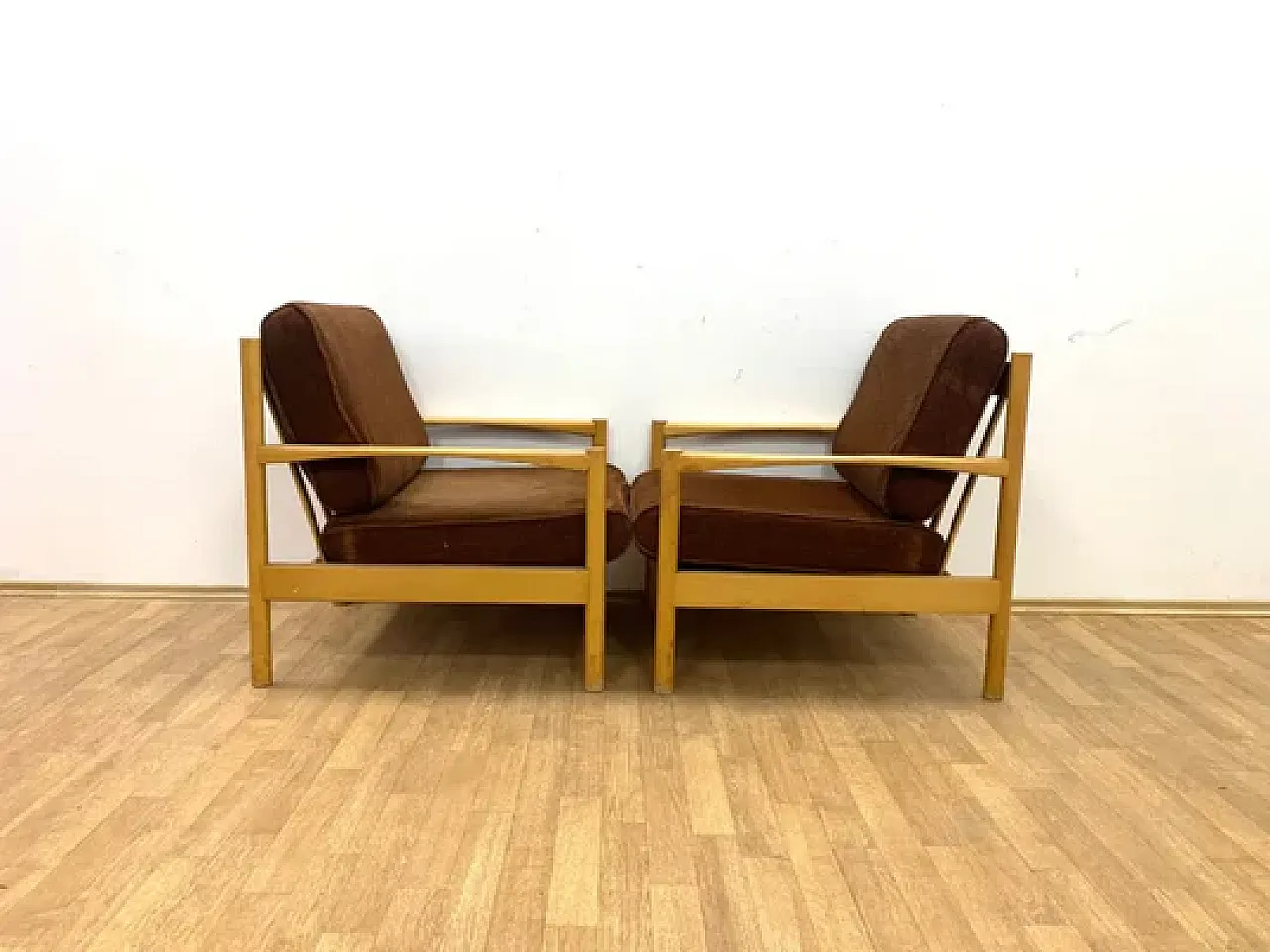 Pair of Armchairs, TON, 1970s 1
