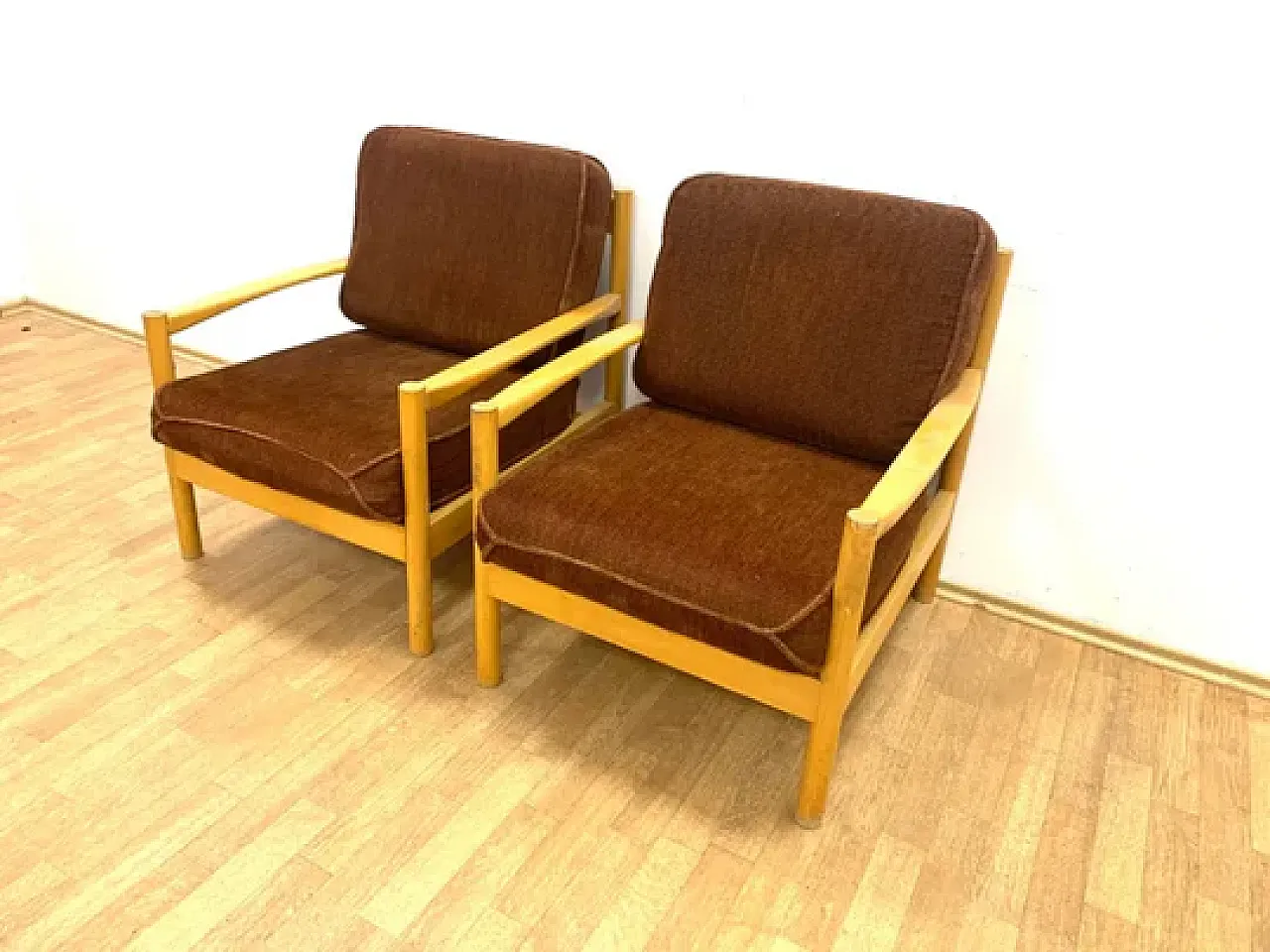 Pair of Armchairs, TON, 1970s 2