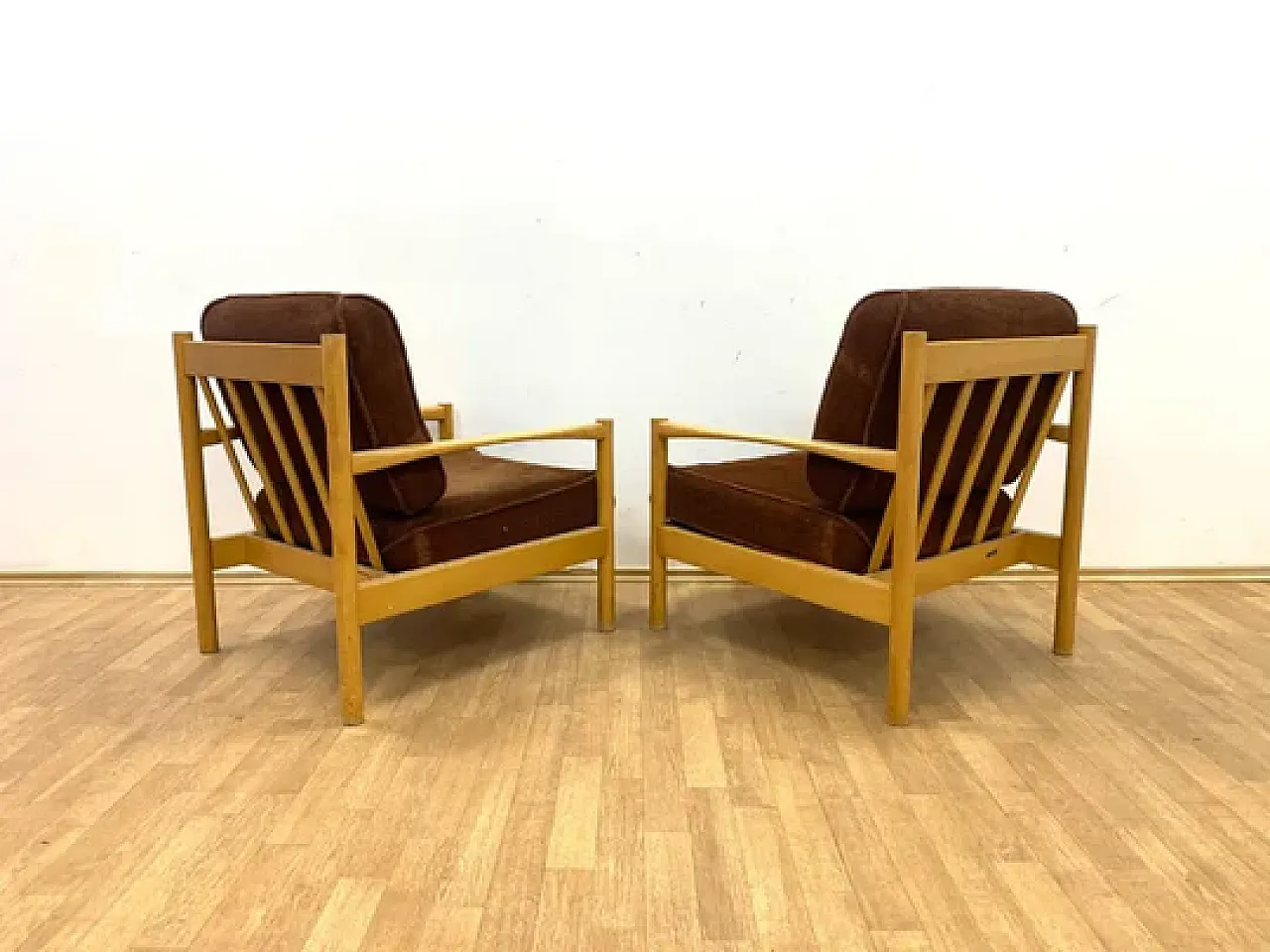 Pair of Armchairs, TON, 1970s 4