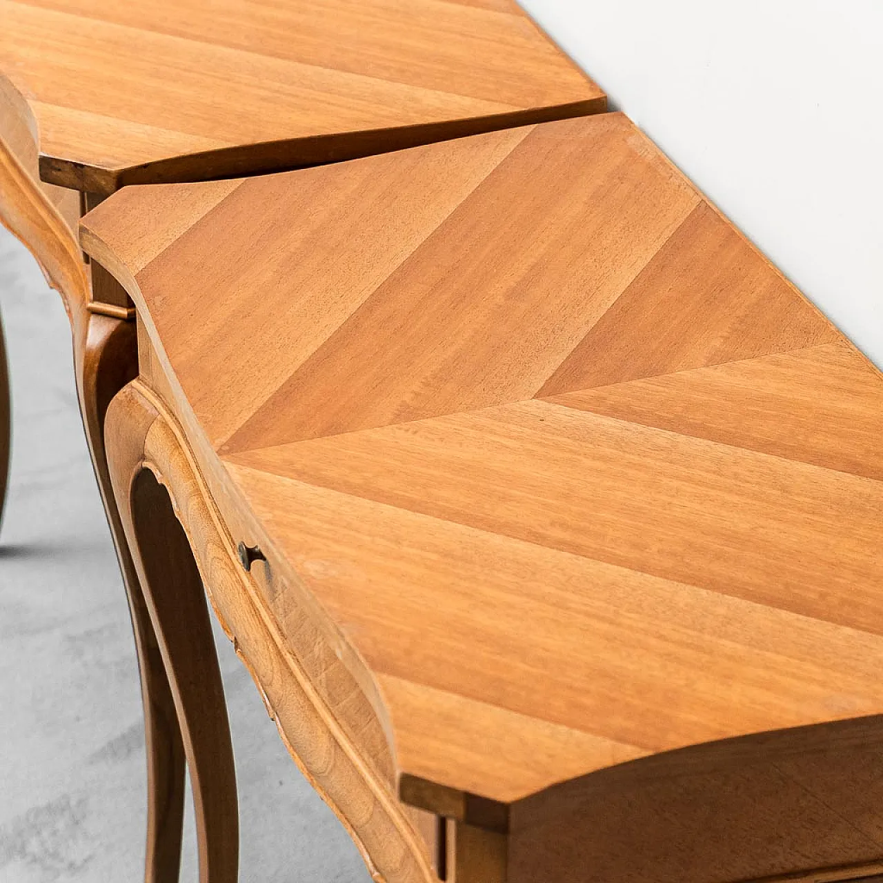 Pair of wooden bedside tables, 1950s 2