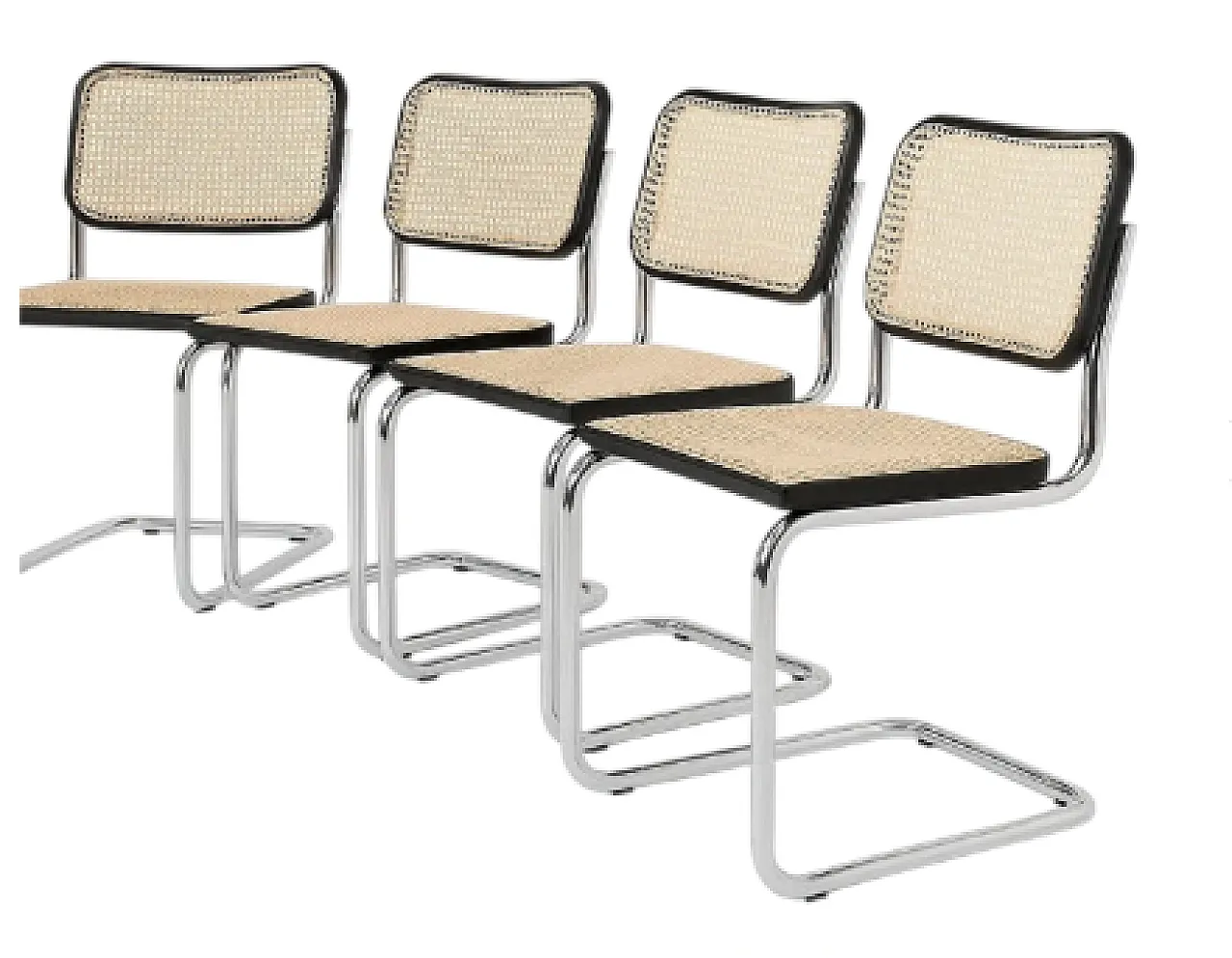 4 sedie Cesca di Marcel Breuer per Knoll, anni 2000 3