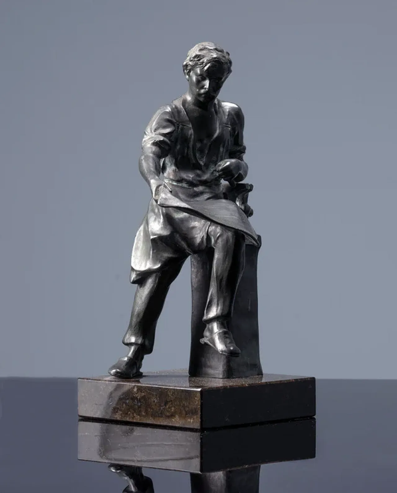 Statuetta in metallo, inizio '900 5