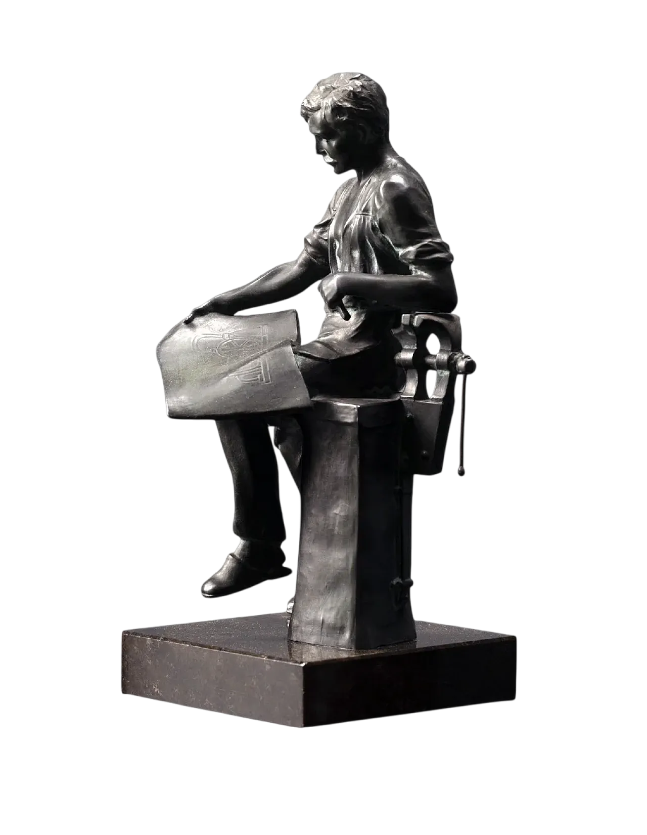 Statuetta in metallo, inizio '900 6