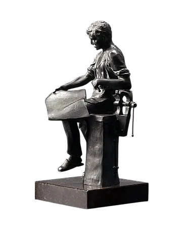 Statuetta in metallo, inizio '900