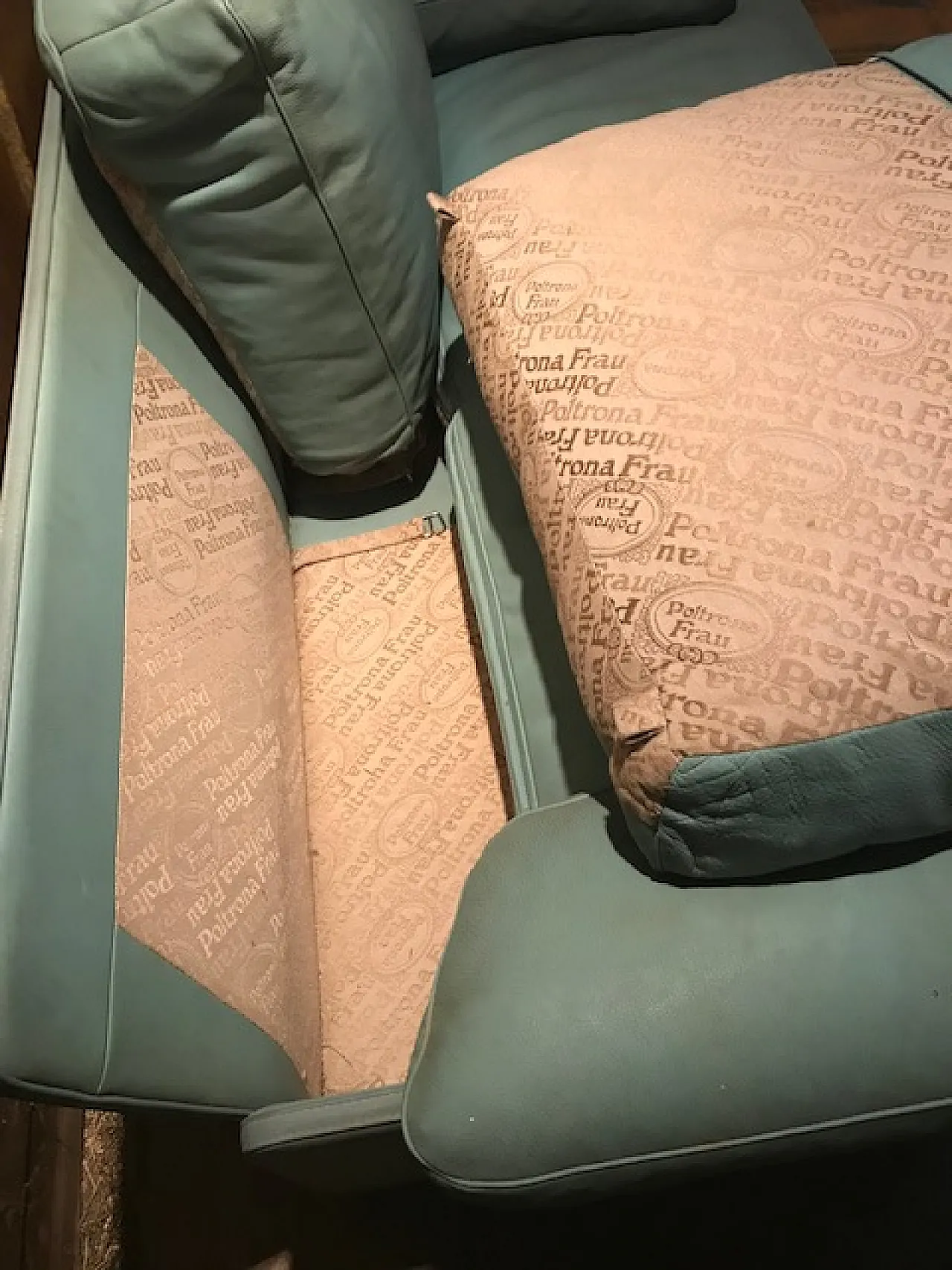 Divani in pelle di Poltrona Frau, anni '80 3