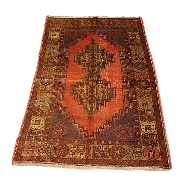 Tappeto Jorun in lana, nodo grosso, realizzato a mano, '900