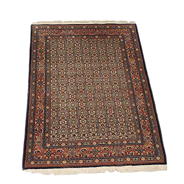 Tappeto Fango in cotone e lana, maglia fine, realizzato a mano, '900