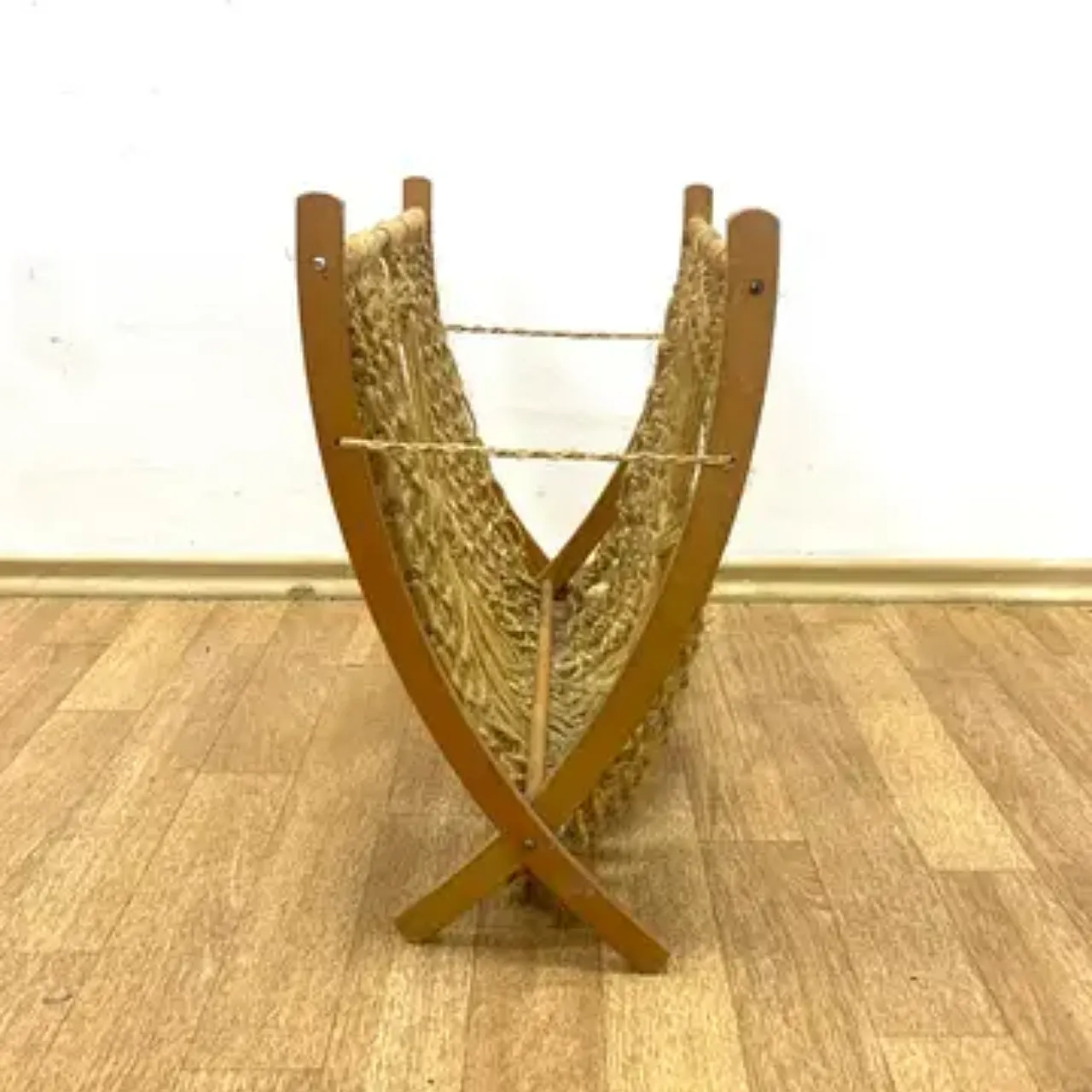 Portariviste Mid-Century in macramè di ÚLUV, anni '60 2