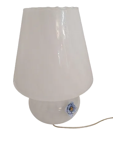 Lampada da tavolo in vetro di Murano di Paolo Venini per Made in vetro di Murano, Italia, anni '60