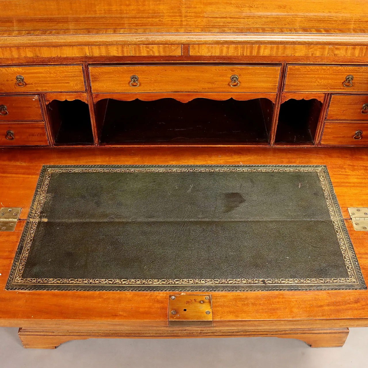 Libreria inglese in legno satinato, fine '800 10