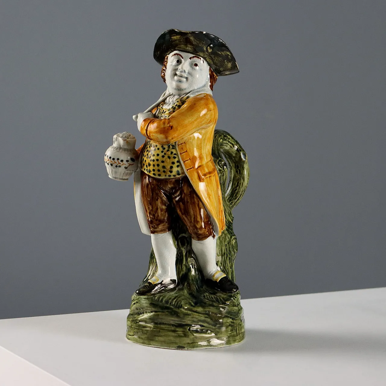 Brocca in ceramica di Toby Staffordshire, '800 1