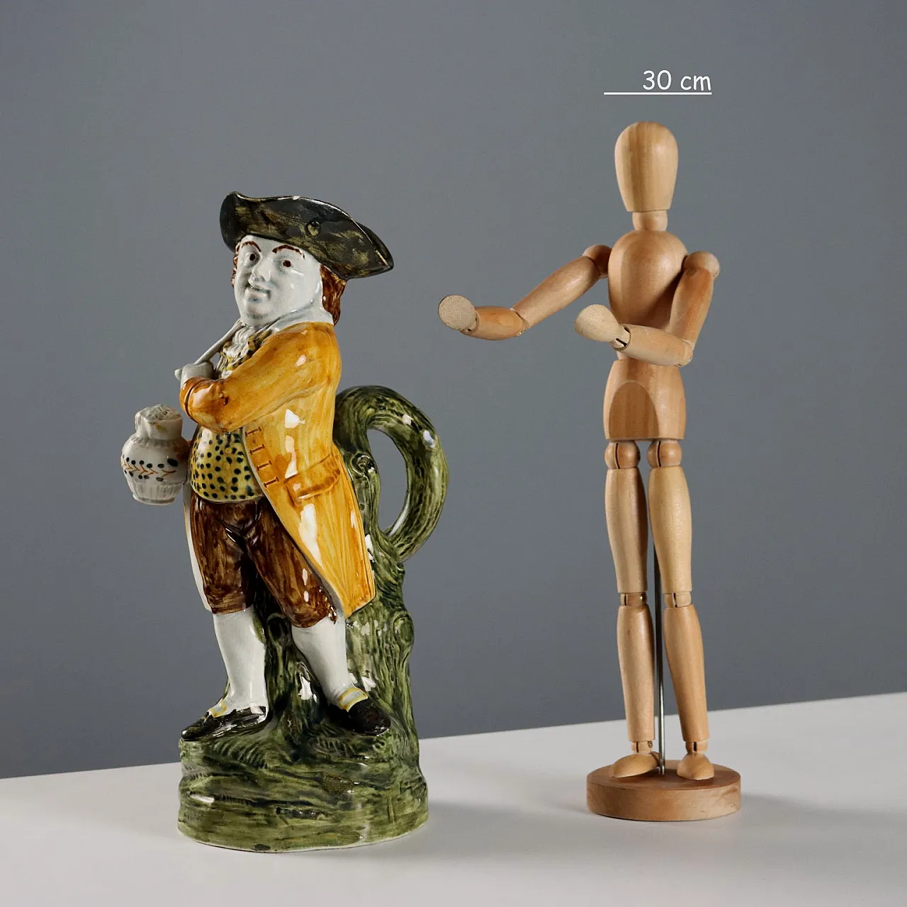 Brocca in ceramica di Toby Staffordshire, '800 2