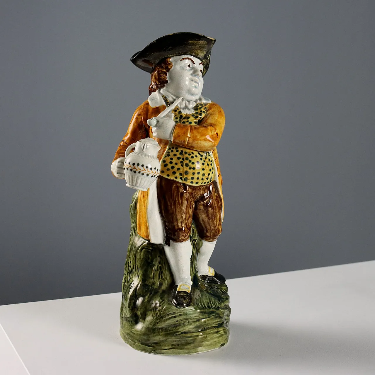 Brocca in ceramica di Toby Staffordshire, '800 3