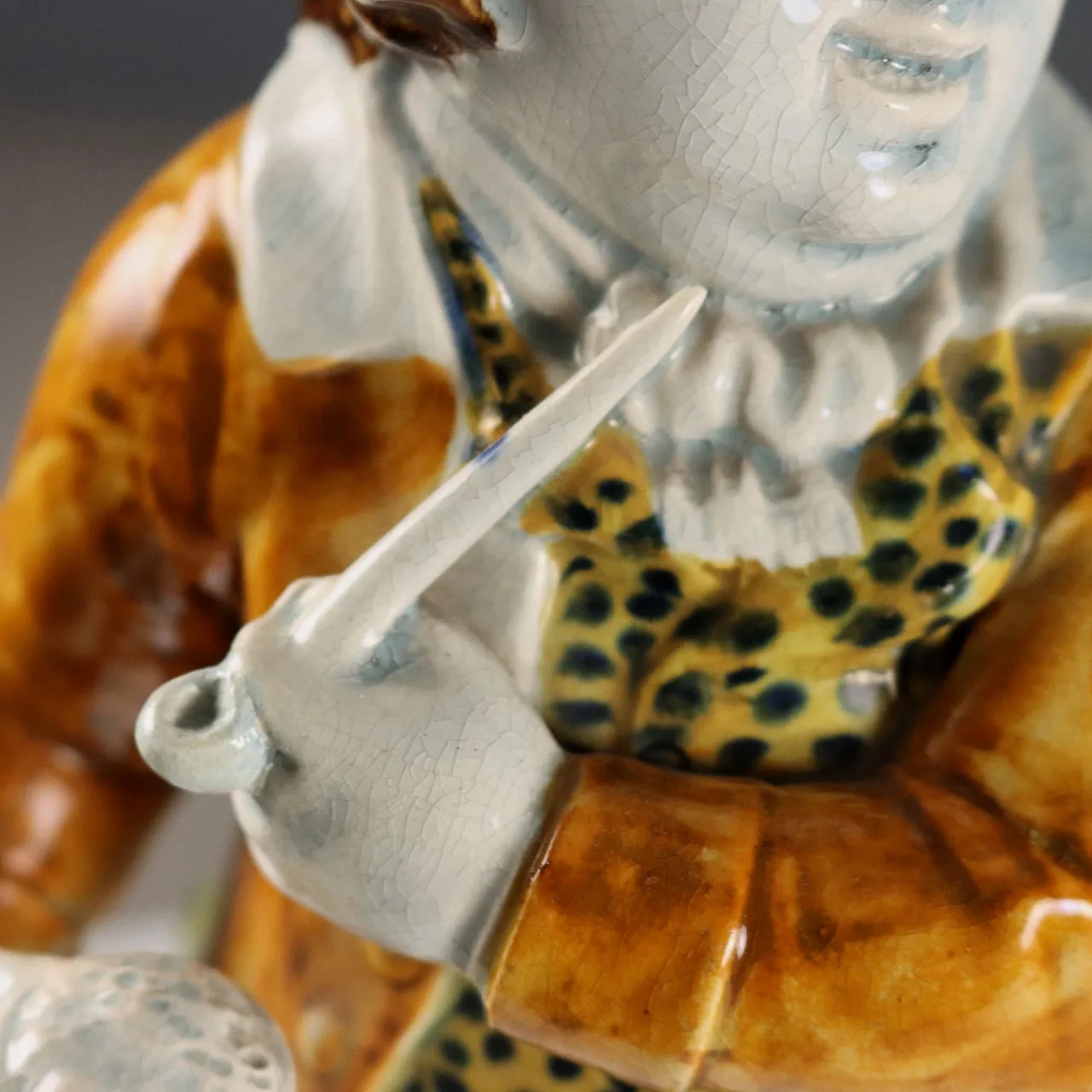 Brocca in ceramica di Toby Staffordshire, '800 5