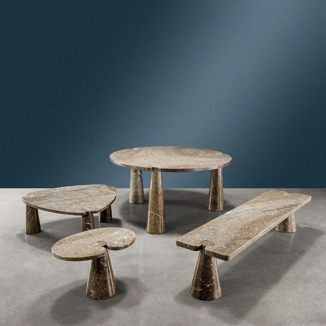 Mondragone marble gueridon by A. Mangiarotti for Skipper, 1970s 7