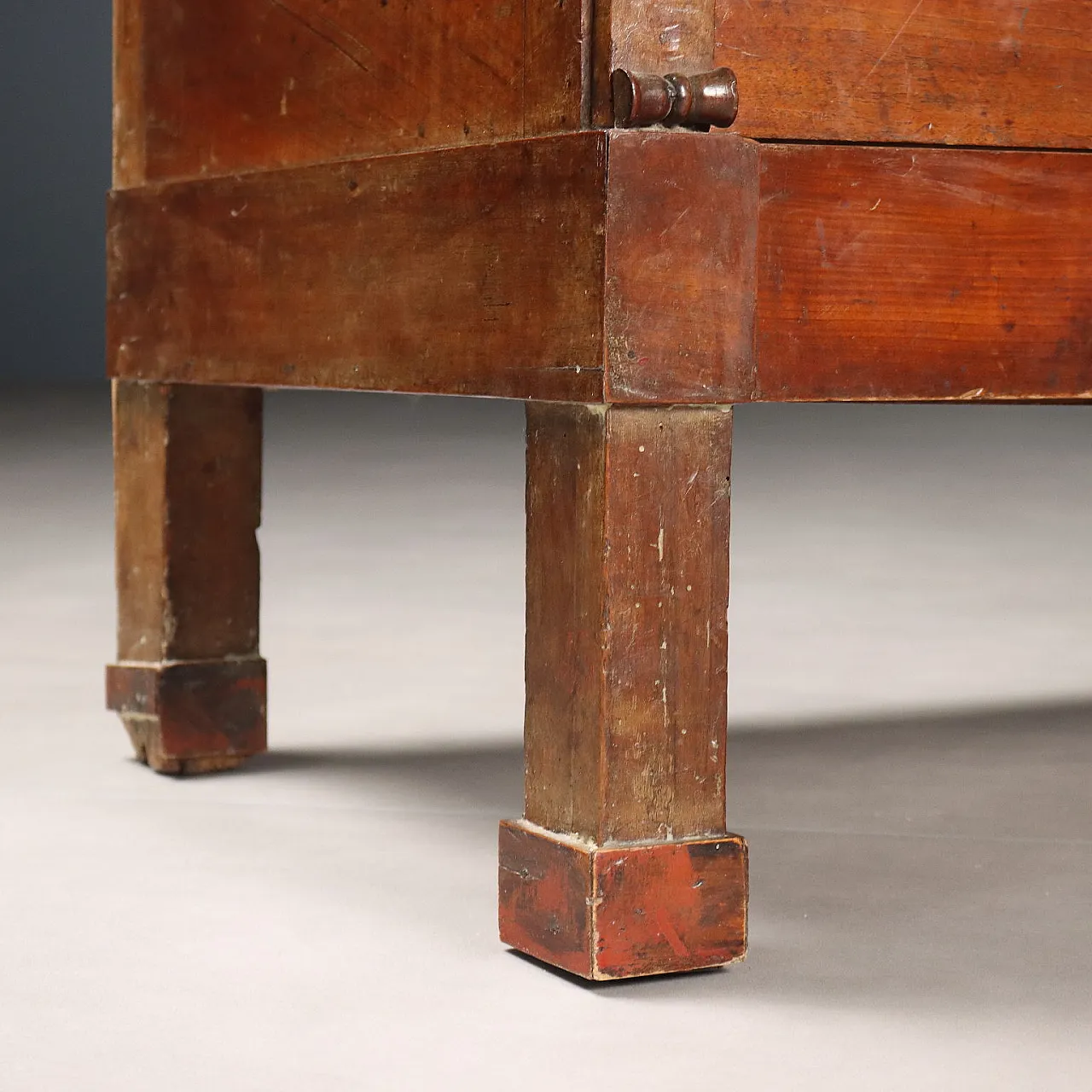 Chest of drawers in walnut with 3 drawers, 19th century 7