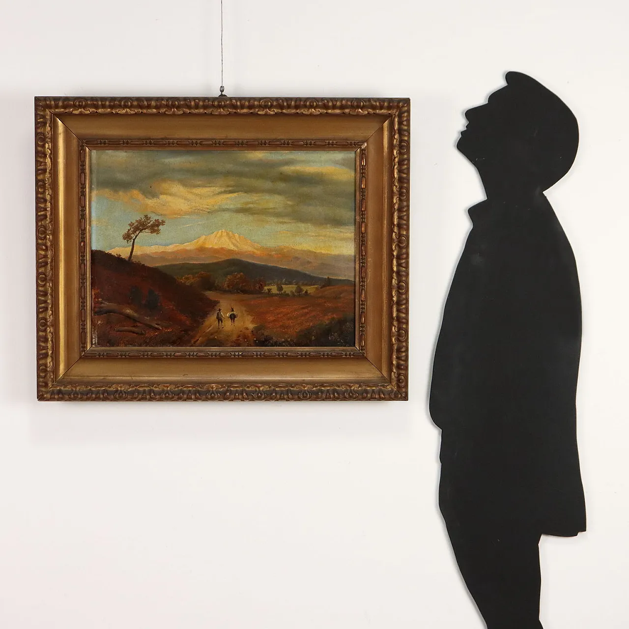 Scorcio di Campagna con Figure, olio su tela, '800 2