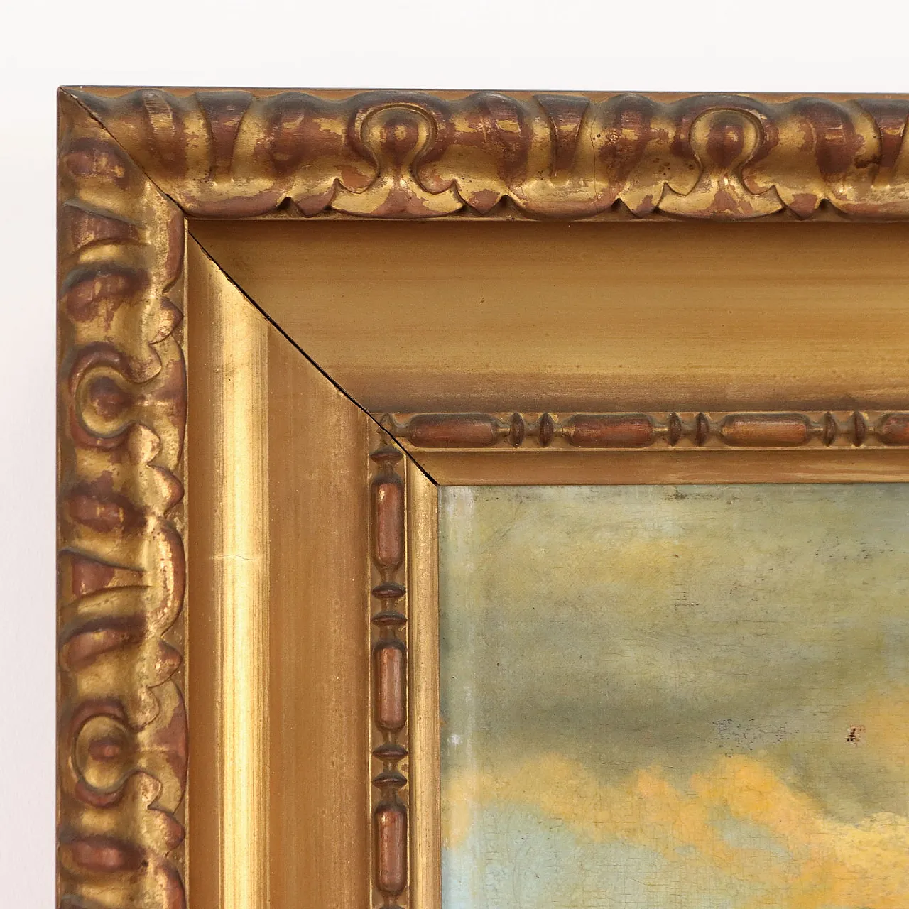 Scorcio di Campagna con Figure, olio su tela, '800 7