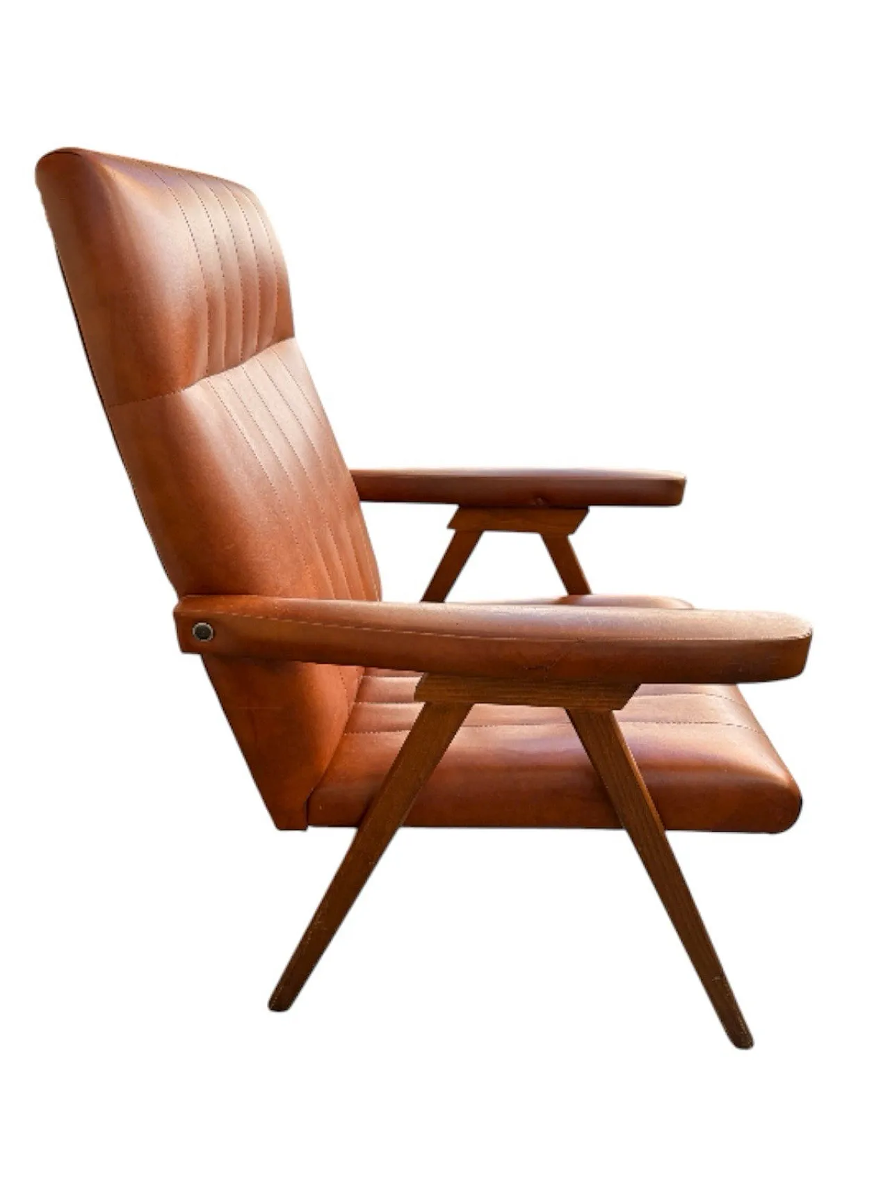 Modernist recliner armchair, mid-20th century 4