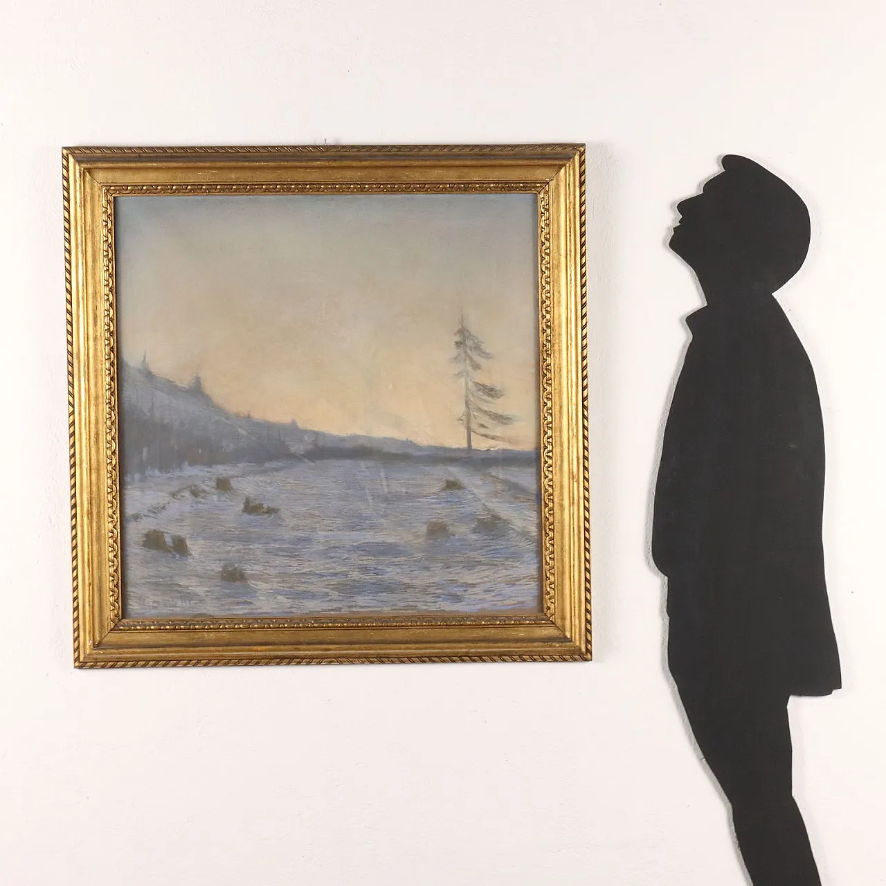 Guido Cinotti, Paesaggio invernale, pastelli su carta 2