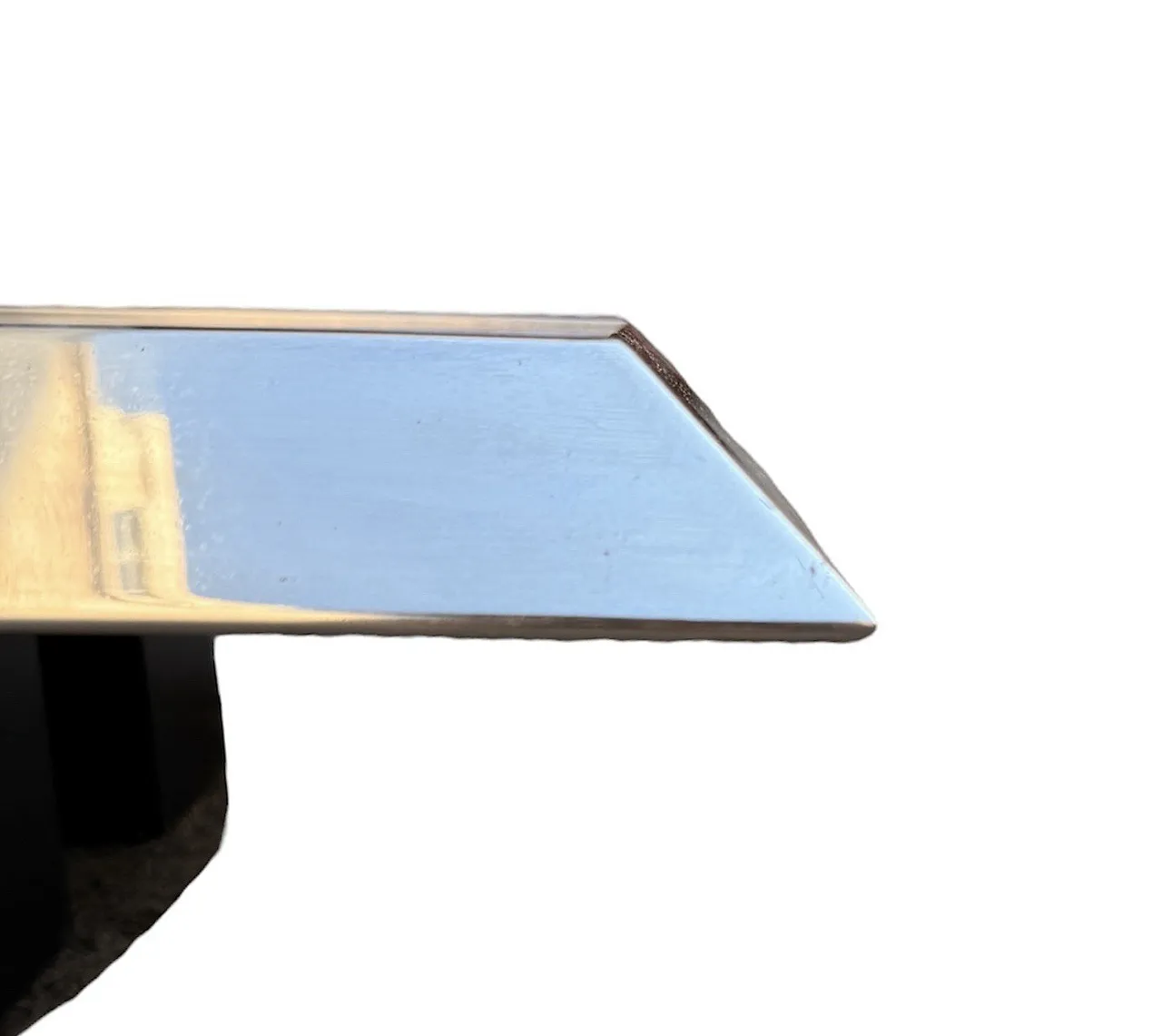 Smoked glass and steel coffee table, 1970s 6