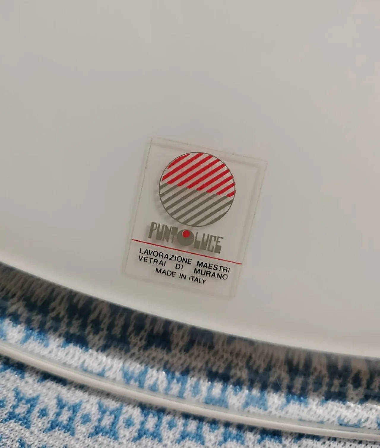 Ufo model light point chandelier, Murano glass, 1970s 5