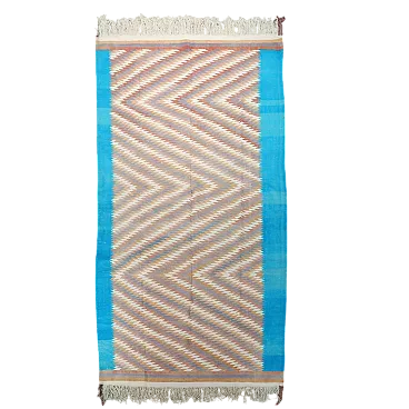 Tappeto Kilim in cotone e lana, nodo fine, realizzato a mano, '900