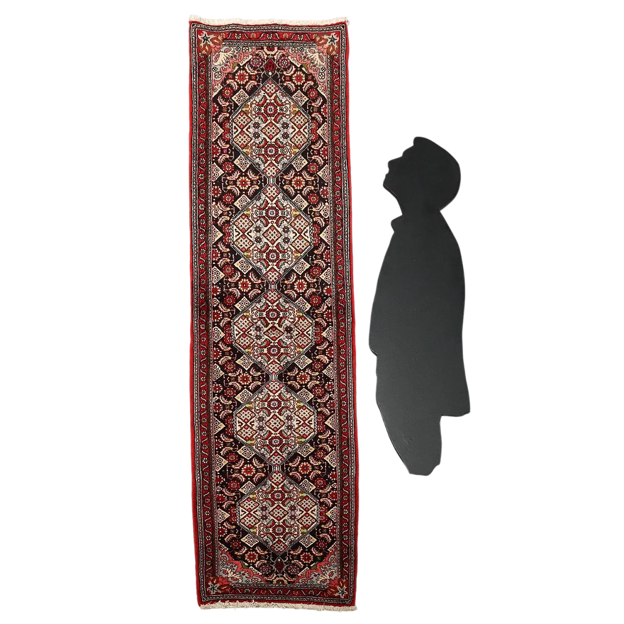 Tappeto Bijar in cotone e lana, nodo fine, realizzato a mano, '900 8