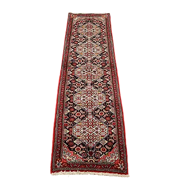 Tappeto Bijar in cotone e lana, nodo fine, realizzato a mano, '900