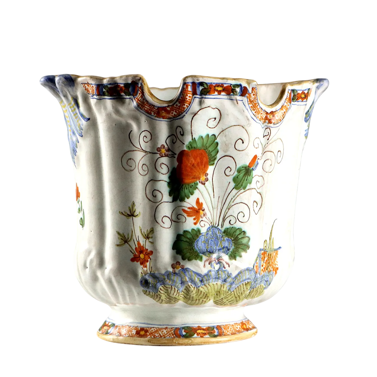 Affresco in maiolica dipinta con elementi in rilievo, '900 11