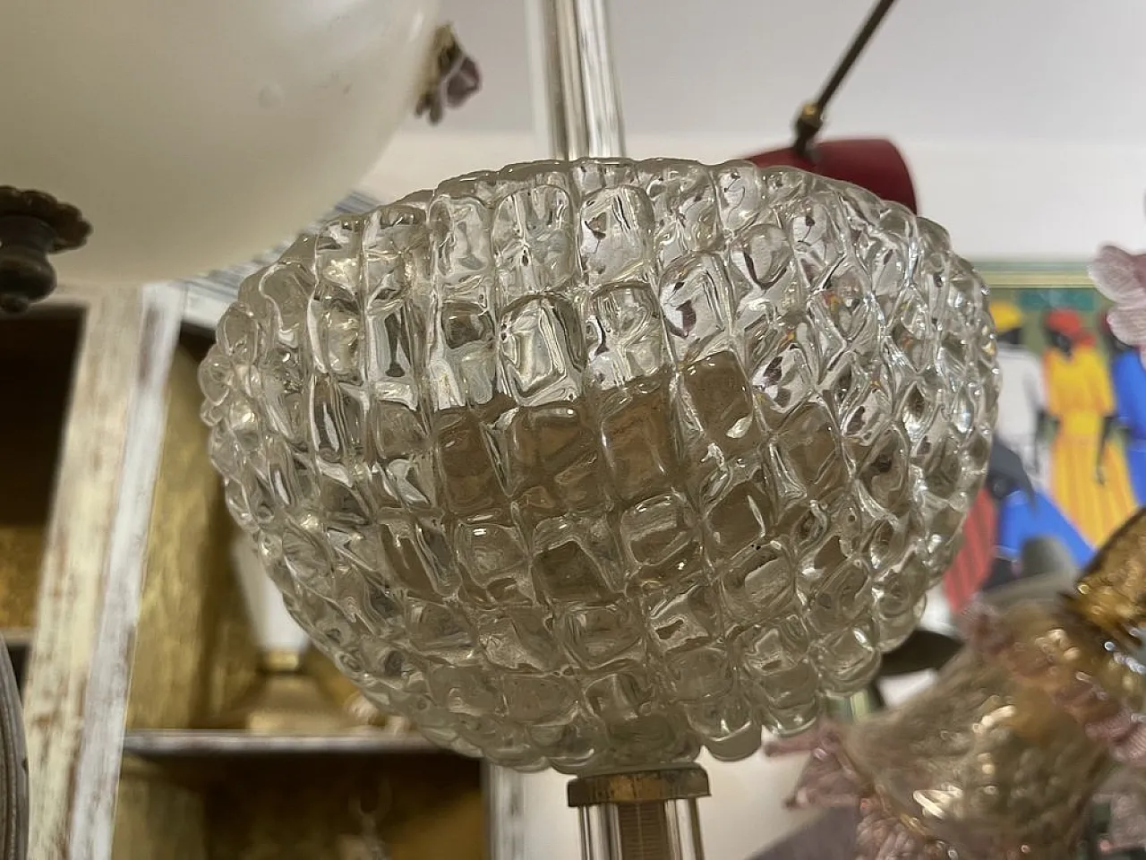 Art Deco Murano Glass Cascade Chandelier by Ercole Barovier, 1950s 11