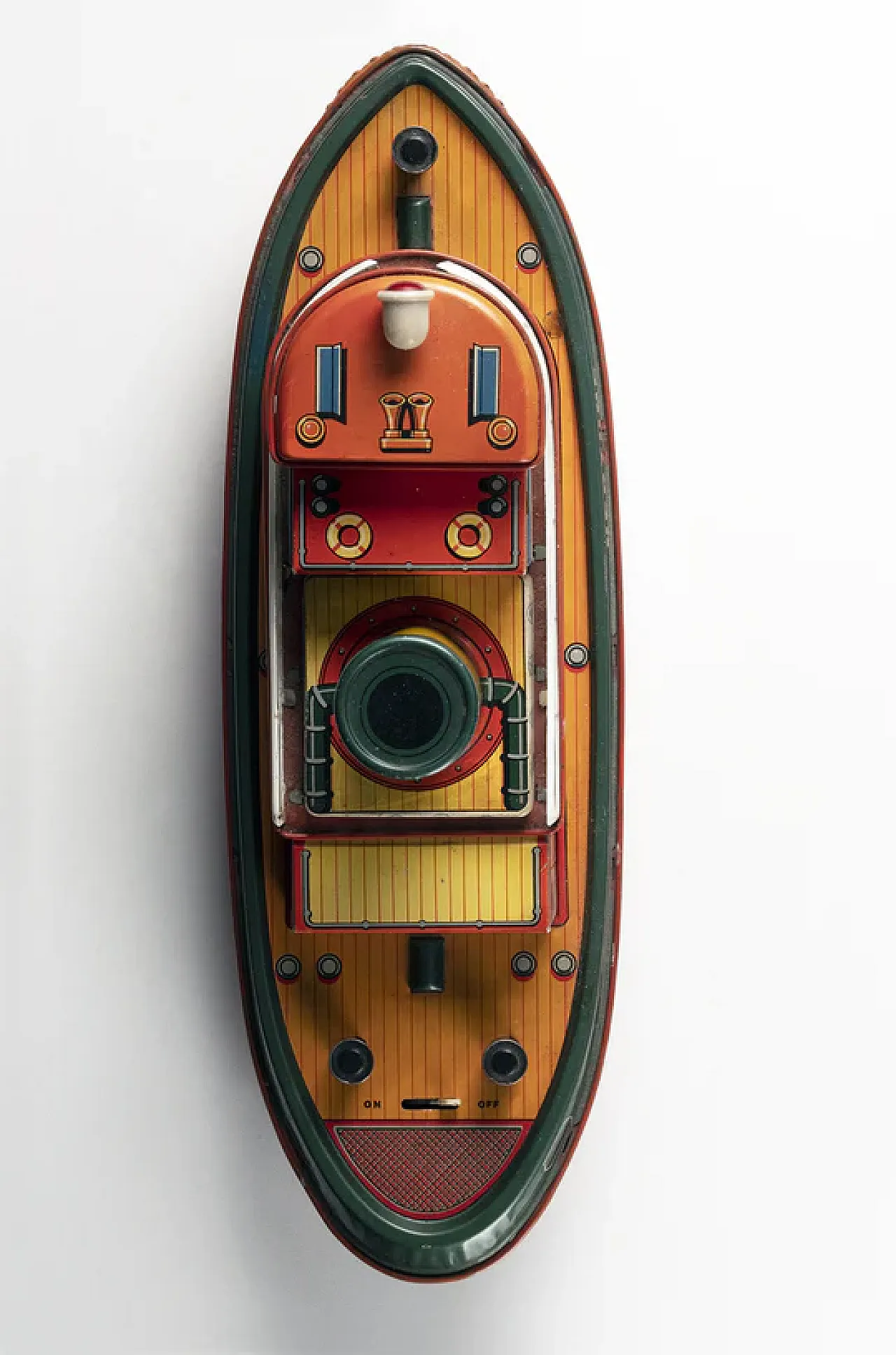 Tin toy tugboat, 1960s 6